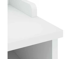 Prieškambario suoliukas SANDNES baltas 87x40x50 pušies masyvo