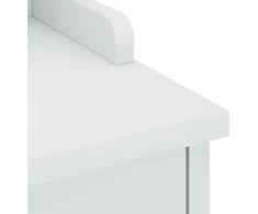 Prieškambario suoliukas SANDNES baltas 87x40x50 pušies masyvo