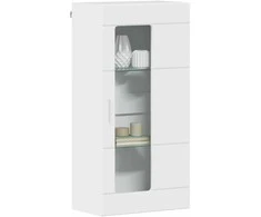 Medinė spinta Aukštai blizganti balta 50 x 29 x 100 cm