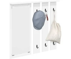 Prikabinamas paltas Balta 84 x 10 x 80 cm Apdirbta mediena