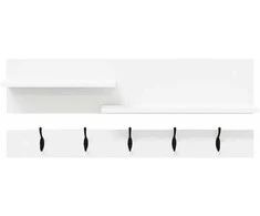 Prikabinamas paltas Sieninis Balta 90 x 15 x 36 cm