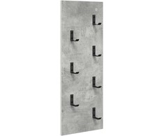 Prikabinamas paltas su saugykla Betono pilka 30 x 1,5 x 80 cm