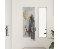 Prikabinamas paltas su saugykla Betono pilka 30 x 1,5 x 80 cm