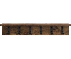 Prikabinamas paltas Sieninis Rūkyta ąžuolas 60 x 10,5 x 10,5 cm