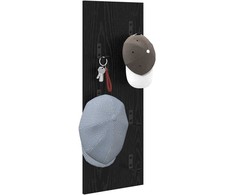 Prikabinamas paltas su saugykla Juodas ąžuolas 30 x 1,5 x 80 cm