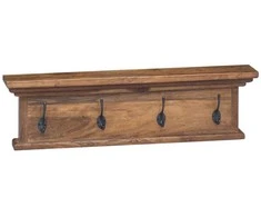 Prikabinamas paltas Natūrali 70 x 10 x 20 cm Kieto teka medžio