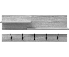 Prikabinamas paltas Sieninis Pilkas Sonoma 90 x 15 x 36 cm