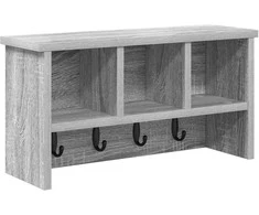 Prikabinamas paltas su lentyna Pilkas Sonoma 50 x 16 x 26 cm