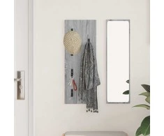 Prikabinamas paltas su saugykla Pilkas Sonoma 30 x 1,5 x 80 cm