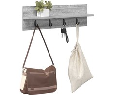 Prikabinamas paltas su saugykla Pilkas Sonoma 60 x 10,5 x 18 cm