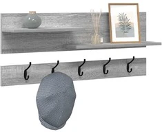 Prikabinamas paltas su lentyna Pilkas Sonoma 90 x 15 x 36 cm