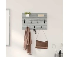 Prikabinamas paltas su lentyna Pilkas Sonoma 60 x 40 x 12 cm