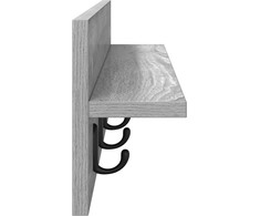 Prikabinamas paltas su saugykla Pilkas Sonoma 80 x 10,5 x 18 cm
