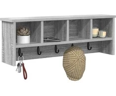 Prikabinamas paltas su lentyna Pilkas Sonoma 75 x 16 x 26 cm
