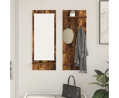 Prikabinamas paltas Sieninis Rūkyta ąžuolas 70 x 10 x 90 cm