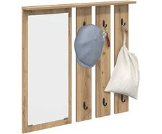 Prikabinamas paltas su lentyna artisano ąžuolo 84 x 10 x 80 cm