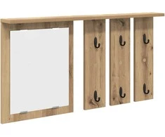Prikabinamas paltas su lentyna artisano ąžuolo 85 x 10 x 45 cm