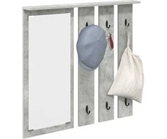Prikabinamas paltas su lentyna Betono pilka 84 x 10 x 80 cm