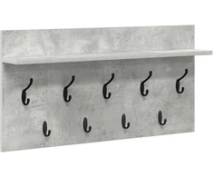 Prikabinamas paltas su lentyna Betono pilka 80 x 40 x 12 cm