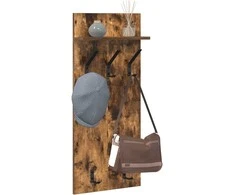 Prikabinamas paltas su lentyna Rūkyta ąžuolas 40 x 10 x 90 cm