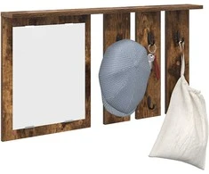 Prikabinamas paltas su lentyna Dūminio ąžuolo 85 x 10 x 45 cm