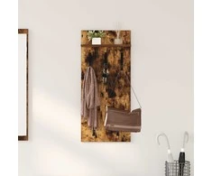 Prikabinamas paltas su lentyna Rūkyta ąžuolas 40 x 10 x 90 cm
