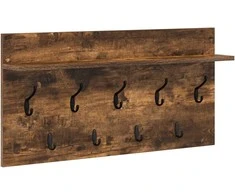 Prikabinamas paltas su lentyna Rūkyta ąžuolas 80 x 40 x 12 cm