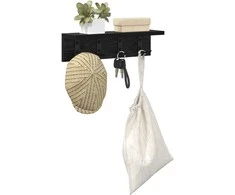 Prikabinamas paltas Juodas ąžuolas 40 x 10,5 x 10,5 cm