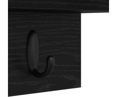 Prikabinamas paltas Sieninis Juodas ąžuolas 40 x 10,5 x 18 cm