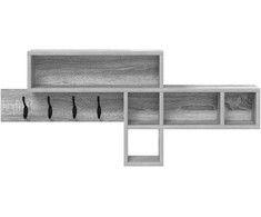 Prikabinamas paltas Sieninis Pilkas Sonoma 100 x 12 x 43,5 cm