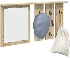 Prikabinamas paltas su lentyna Sonoma ąžuolas 85 x 10 x 45 cm