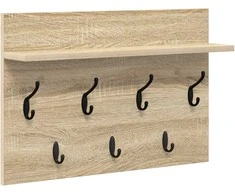 Prikabinamas paltas Sieninis Sonoma ąžuolas 60 x 40 x 12 cm