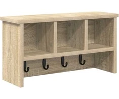Prikabinamas paltas su lentyna Sonoma ąžuolas 50 x 16 x 26 cm