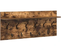 Prikabinamas paltas su lentyna Rūkyta ąžuolas 100 x 40 x 12 cm