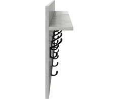 Prikabinamas paltas Sieninis Betono pilka 100 x 40 x 12 cm
