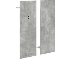 Prikabinamas paltas su lentyna Betono pilka 70 x 10 x 90 cm