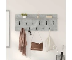 Prikabinamas paltas su lentyna Betono pilka 100 x 40 x 12 cm