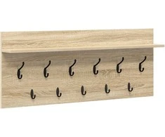 Prikabinamas paltas su lentyna Sonoma ąžuolas 100 x 40 x 12 cm