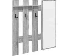 Prikabinamas paltas su saugykla Pilkas Sonoma 100 x 10 x 100 cm