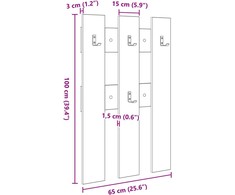 Prikabinamas paltas Sieninis Senas medis 65 x 3 x 100 cm