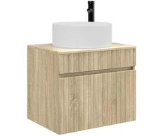 Prisegamas Vonios Spintelė Sonoma ąžuolas 59 x 44,5 x 50 cm