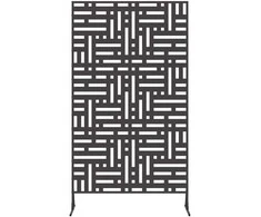 Privatumo žaliuzės 100 x 50 x 180 cm Plienas Juoda