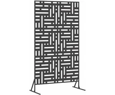 Privatumo žaliuzės 100 x 50 x 180 cm Plienas Juoda
