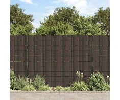 Privatumo suteikiančios pertvaros, 4vnt., rudos, 35x0,19m, PVC