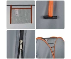 Privatumo suteikianti palapinė, pilka/oranžinė, išskleidžiama