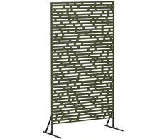 Privatumo žaliuzės 100 x 50 x 180 cm Plienas Alyvuogių žalia