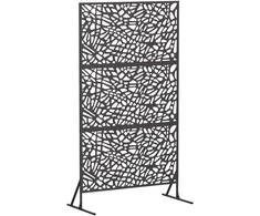 Privatumo žaliuzės 100 x 50 x 180 cm Plienas Juoda
