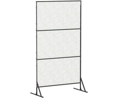 Privatumo žaliuzės 100 x 50 x 180 cm Plienas Balta
