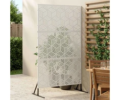 Privatumo žaliuzės 100 x 50 x 180 cm Plienas Balta