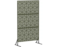 Privatumo žaliuzės 100 x 50 x 180 cm Plienas Alyvuogių žalia